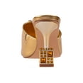 thumbnail image 4 of Ninety Union Lady Couture Casino Jeweled Metallic Square Heel Slide, Gold, 12, 4 of 5