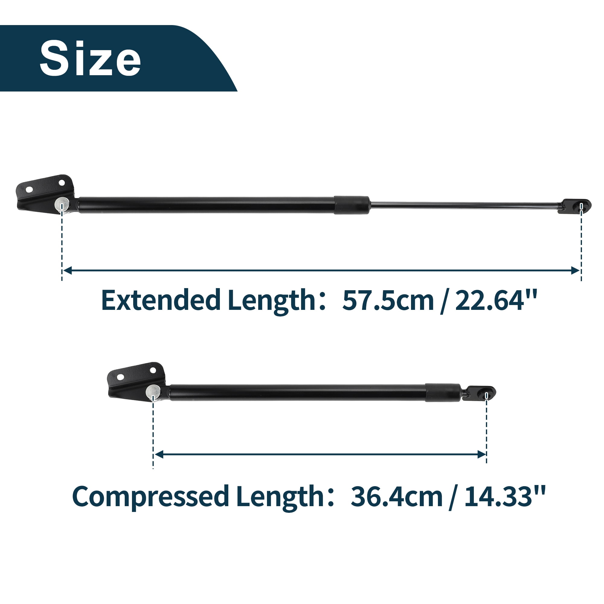 Unique Bargains Rear Hatch Lift Supports for Honda CR-V 2002-2006 Gas Spring Black