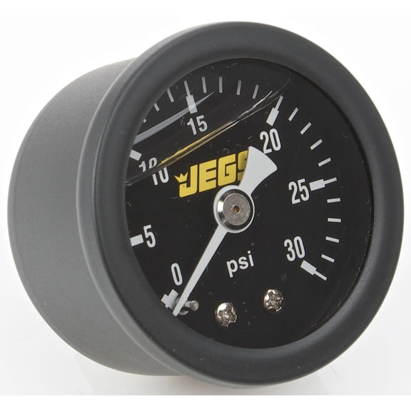 JEGS Fuel Pressure Gauge 1 1/2 in. Diameter [Liquid Filled]