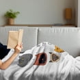 thumbnail image 3 of Cats Soft Flannel Fleece Blanket, You can Never Have Too Many Words Whiskers Singing Rolling Eyes Happy Grumpy Animals, Cozy Plush for Indoor and Outdoor Use, 70" x 90", Multicolor, by Ambesonne, 3 of 5