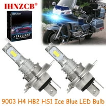 IHNZCB For Honda Goldwing GL1200 GL1200A GL1200I GL1200L - 2X HS1 9003 H4 HB2 LED Headlights Bulb 55W Ice Blue YTL,Motorcycle Light,Y27