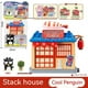 thumbnail image 4 of Sanrio-casa de juegos de Hello Kitty Kuromi para niños, juguetes de empalme apilables, vista de la calle, Cinnamoroll, adornos, regalo, 4 of 4