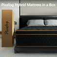 thumbnail image 3 of Mronae 14" King Mattress,Black Cooling Gel Memory & Spring Hybrid Medium Comfort King Size Mattress in a Box,Audlt,CertiPUR-US, 3 of 9