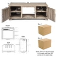 thumbnail image 2 of Gymax Meuble TV avec Foyer de 58 Pieds', Armoire de Rangement avec Foyer Électrique de 18 Pieds' 1500W, 2 of 9