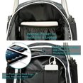 thumbnail image 4 of Ksports Baseball Bag Black/White Backpack for Baseball, T-Ball & Softball Equipment & Gear for Youth and Adults - Holds Bats, Helmet, Gloves, Gear - Shoe Compartment & Fence Hook, 4 of 9