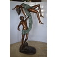 thumbnail image 2 of Nifao Ballet Man raising Lady Bronze Statue – Outdoor Garden Decor Sculpture, 54"L x 33"W x 69"H, 2 of 11