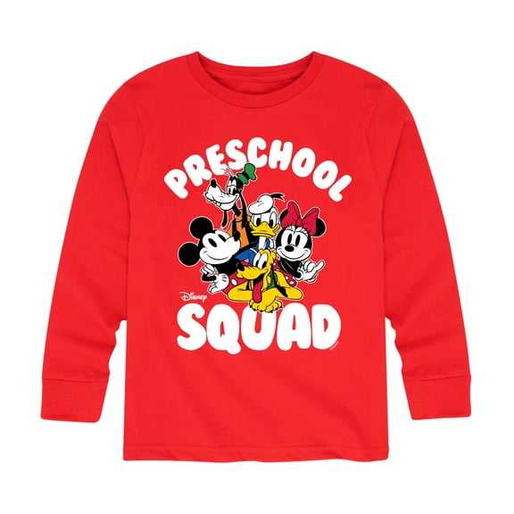 Mickey & Friends - Preschool Squad - Youth Long Sleeve Graphic T-Shirt