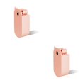 thumbnail image 2 of Guardoinrt Small Fan Handheld Foldable Dual Head Strong Power Fans for Airplane Travel Pink 3000 mA 2Set, 2 of 6