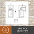 thumbnail image 6 of Vaxcel Hyde Bronze Motion Sensor Dusk to Dawn Outdoor Mission Wall Light, 6 of 10