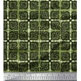 thumbnail image 1 of Soimoi Modal Satin Fabric Arrow,Swirl & Floral Block Decor Fabric Printed Yard 42 Inch Wide, 1 of 3