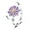 Silver Plated, variant on Rotatable CZ Purple White Daisy Flower Ring for Women Silver Gold-Toned Crystal Floral Stackable Statement Open Band Spinner Finger Ring Comfort Fit Adjustable Fidget Anxiety Relieving Stress Jewelry
