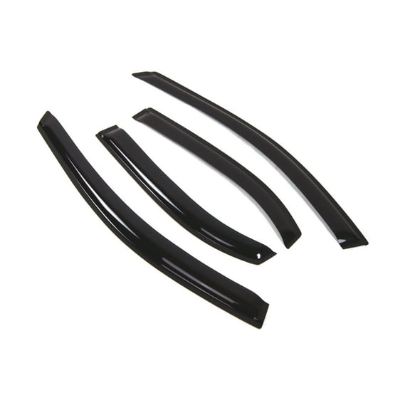 Tuningpros WD2-061 Outside Mount Window Visor Deflector Rain Guard Dark Smoke 4 Pcs Set For 1995-2005 Chevrolet Cavalier Sedan