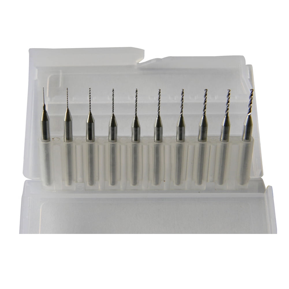 10PCS 0.8mm Tungsten Steel Micro Carbide Engraving Drill Bit PCB For、Pop 