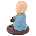 thumbnail image 1 of Pequeñas Figuras De Monje, Lindo Adorno Para Coche, Energía Solar, Ondeando, 1 of 7