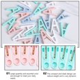 thumbnail image 3 of EXHUMKY 100Ud Clips Para Ropa Antideslizantes De Plástico Azul Para Usar En El Hogar, 3 of 8