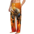 thumbnail image 2 of Daiia Honeybee On Vibrant Flower Men's Sleep Pant with Pockets and Drawstring,Pajama Pants-X-Large, 2 of 9