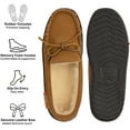 thumbnail image 4 of Alpine Swiss Sabine Women's Genuine Leather Suede Moccasin Slippers House Shoes, 4 of 5