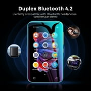 72GB WiFi Mp3 Player with Bluetooth, TIMMKOO 4.0 Full Touch Screen Mp3 Mp4 Player with Speaker, Portable HiFi Sound Digital Music Player with FM Radio, Recorder, Browser (Green)