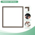 thumbnail image 2 of 2-Pack Dried Flower Frame, 10 x 10 Inch Double Acrylic Wooden Dried Flower Photo Floating Frame [Coffee], 2 of 7