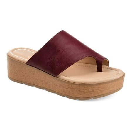 Journee Collection Arabel Women's Platform Sandals Wine