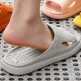 thumbnail image 4 of CPNG Women & Men Couple Style Bathroom Indoor Thick Sole Shower Slippers Open Toe Home Slippers Non Slip Soft Comfortable Simple Slippers Bathroom Shoes, 4 of 8