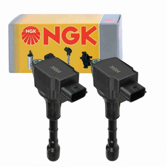 2 pc NGK 49023 Ignition Coils for 1415181H 178-8376 22448-JA10A 22448-JA10C 22448-JA11C 22448-JA12D 2505-308429 36-8099 673-4029 921-2151 E1050 GN10244 IC630 IGC0003 UF-550 UF550 Spark Plug Wire Boot