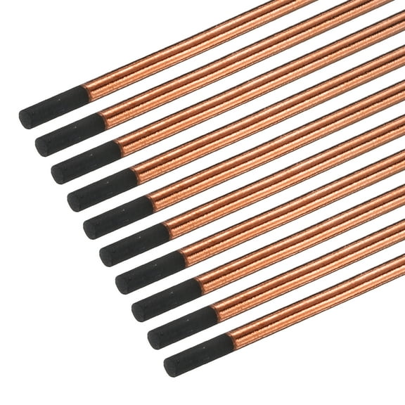 10pcs 8mmx305mm(5/16"x12") Carbon Arc Air Gouging Rods Copper Graphite Coated Gouging Electrode Rods