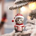 thumbnail image 3 of Adornos navideños con dibujos de gatos bonitos para Año Nuevo 2024, decoración colgante, regalo para Navidad, colgante para árbol, suministros para fiestas, Navidad, 3 of 5