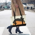 thumbnail image 4 of FORMRS Canvas Laptop Tote Bag for Women with 15.6" Computer Compartments Shoulder Handbag, Sleeping Black Cat, 4 of 7