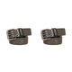 thumbnail image 4 of Qarigey Cinturones de 3 filas 105cm-125cm Cinturón de longitud Mujer Correa Moda Jeans Cintura Banda Negro 125cm 2piezas, 4 of 6