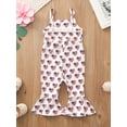 thumbnail image 3 of Franhais Baby Girls Romper, Sleeveless Star Striped Print Independent Day Casual Party Street Spring Summer Long Jumpsuit, 3 of 8