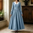 thumbnail image 3 of Colonial Dress for Women Modest Prairie Colonial A Line Dress Civil War Dresses Pioneer Costume Dress, 3 of 10