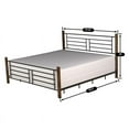 thumbnail image 3 of River Street Designs Raymond Textured Black Metal with Dark Weathered Wood Poster King Bed, 3 of 12