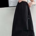 thumbnail image 4 of WPPGONE Girls Cargo Pants Teen Tween Baggy Parachute Trousers with Drawstring Elastic Waist Loose Fit Wide Leg Streetwear Bottoms with Flap Pockets for Casual Dance School, 4 of 6