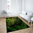 thumbnail image 4 of Green Color Owl Rugs, Modern Rug, Owl Rug, Animal Rugs, Entryway Rug, Round Rug, Personalized Gifts, Machine Washable Rug, Gift Rug, 2.6'x6.5' - 80x200 cm, 4 of 5