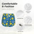 thumbnail image 4 of Balery Rubber Duck Pantalones cortos deportivos para mujer con forro y dos bolsillos, elásticos, para entrenamiento, gimnasio, yoga-Large, 4 of 7