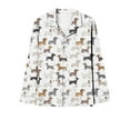 thumbnail image 5 of Roncen Womens Pajama Set, Soft Long Sleeve Pajamas & Long Pants with Pockets, Warm Button-up Sleepwear Lounge Pjs, 5 of 7