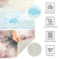 thumbnail image 3 of 2 Piece Bath Mat Set with U-Shaped Toilet Mat and Rectangle Bath Rugs Non Slip Machine Washable Bathroom Mats Soft Pink Tie-dye Pattern, 3 of 7