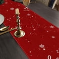 thumbnail image 2 of braveheart Premium Christmas Table Runner Stylish Holiday Flair With Delicate Floral Easy And Convenient To Clean. B04, 2 of 6
