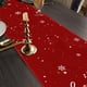thumbnail image 5 of Yuarrent Camino de navideño de primera calidad, elegante estilo festivo con delicados motivos florales, fácil y cómodo de limpiar. Mostrada B01, 5 of 6