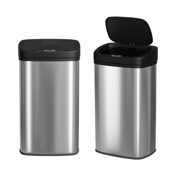 BestOffice 22 Gallon Stainless Steel Touchless Kitchen Trash Can with Motion Sensor for Indoor Use(Silver)