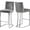 Gray, variant on Heidi Grey Velvet Stool Set of 1-Color:Grey Velvet,Finish:Chrome,Style:Contemporary