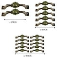 thumbnail image 3 of Urbalabs Cast Iron Kitchen Cabinet Handles and Drawer Pulls Western Concho Cross Horseshoe and Star Country Home Rustic Decor Farmhouse Cabinet Handle Cabinet Knobs (5, Green Western Cross), 3 of 7