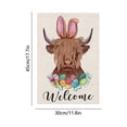 thumbnail image 3 of SIYTUAU Double Sided Linen Garden Flag For Easter Outdoor Spring Décor Welcome Design For Yard Patio Or Front Door Display Model A, 3 of 6