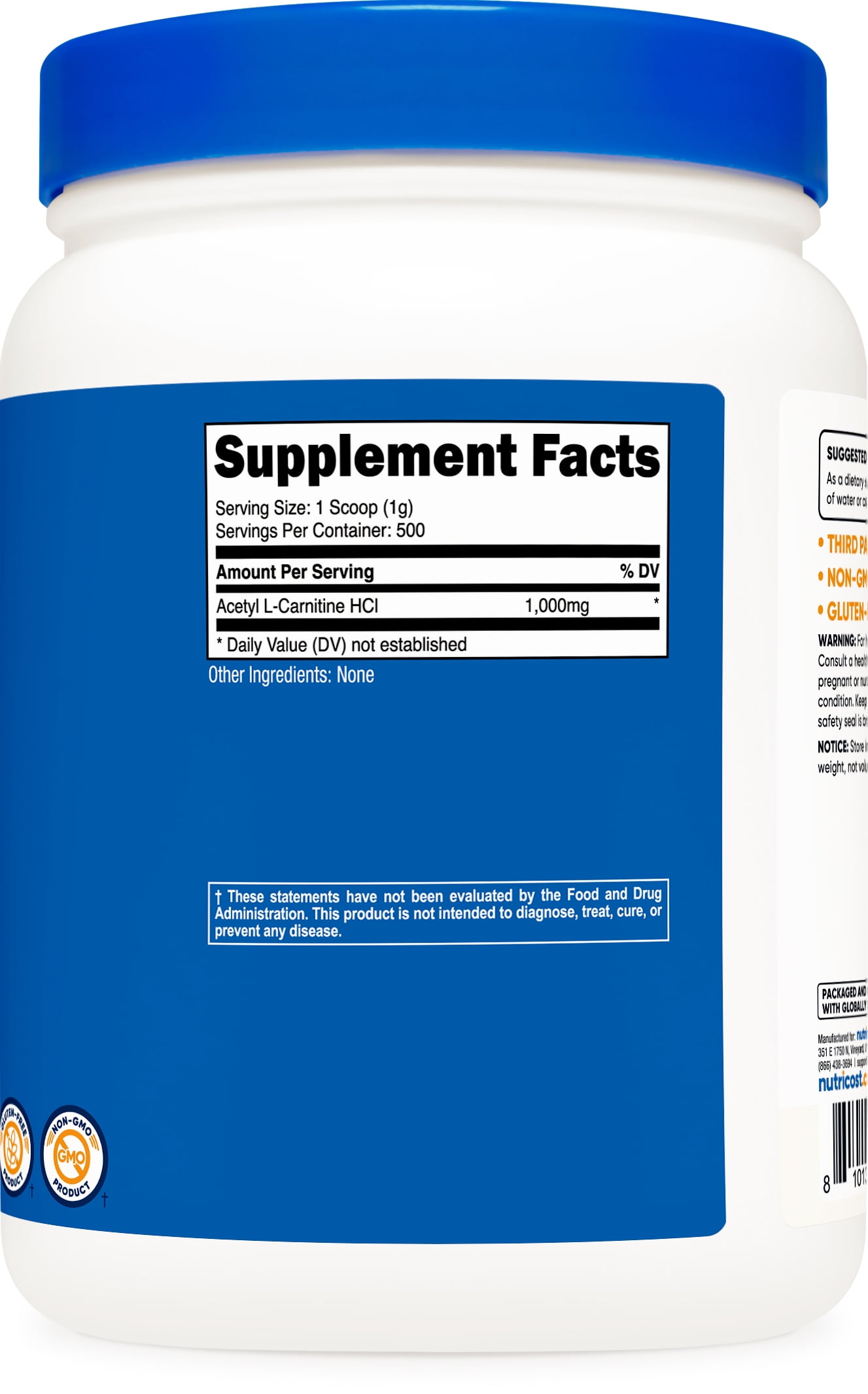 Nutricost Acetyl L-Carnitine (ALCAR) Powder 500 Barbados | Ubuy Nutricost Acetyl L-Carnitine (ALCAR) Powder 500 Barbados | Ubuy