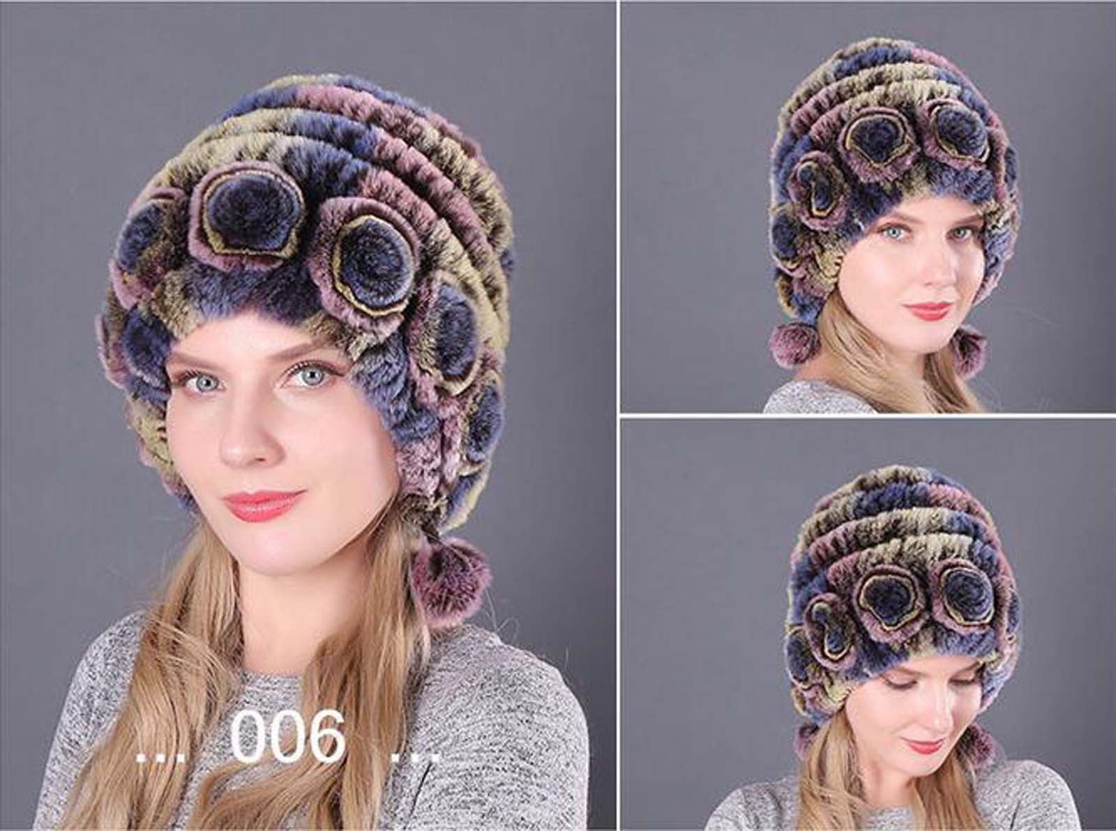 Women Angola Wool Winter Hats - Felt Wool Beanie Beret 