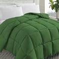 thumbnail image 4 of BedTreat Down Alternative Comforter with Corner Tabs - All Season Quilted Full Size 240 GSM Green Comforter, Machine Washable Microfiber Bedding, 4 of 7