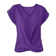 thumbnail image 7 of Uqiangy Crop Tops for Women Short Tops for Women Knotted Tops for Women Summer Tops for Women Front Knot Tops for Women Yellow L, 7 of 7