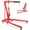 2T Red, variant on 2 Ton Hydraulic Engine Hoist 4400 LBS Foldable Cherry Picker Crane with 6 Locking Casters and 4 Boom Positions for Garage and Auto Repair Black