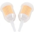 thumbnail image 4 of 2 Universal Fuel Filters, 6mm & 8mm, Yellow Inline Engine Tube Motorbike ATV Generator Lawn Mower Filter Set, 4 of 5
